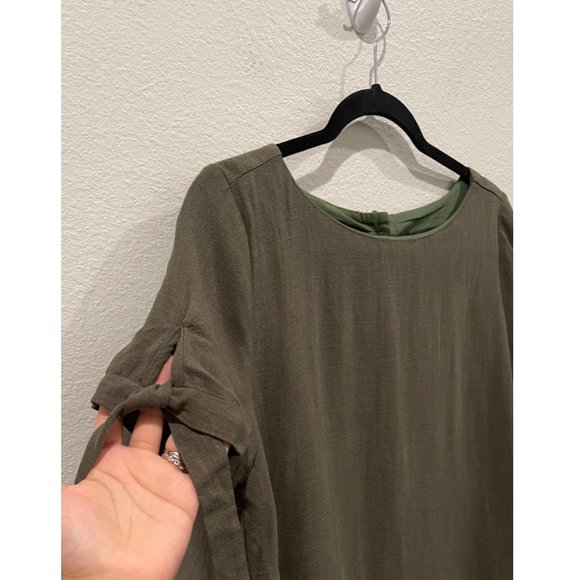 LULUS Maeve Olive Green Button Back Shift Mini Dress - Picture 5 of 6